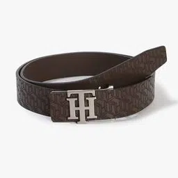 Logo Embossed Belt with Metal Accent-picture-5