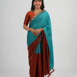 Half-and-Half Saree with Tassels-image-79