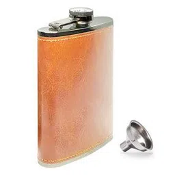 Leak Proof Stainless Steel Hip Flask with Funnel-image-2