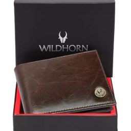 wildhorn Men Bi-Fold Wallet with Stitched Edge image 1