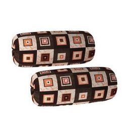 Set of 2 Geometric Print Bolster Covers 32" x 16"-picture-5