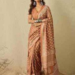 Women Ethnic Design Traditional Saree with Blouse Piece          -image-65