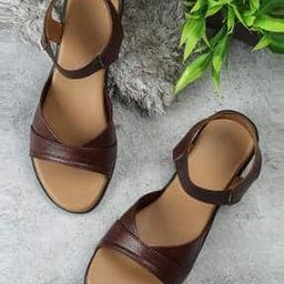 Slip-on Sandals with Open Toes Shape-9