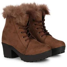 Women Ankle-Length Boots with Suede Upper-image-10