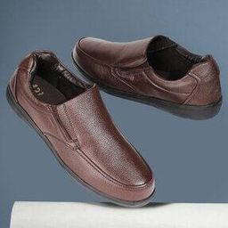 Men Bata Slip-On Shoes with Genuine leather upper-image-4