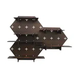 Set of 3 Textured Wall Shelf with Manual Instruction-28