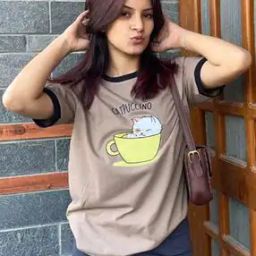 Women Graphic Print Regular Fit Crew-Neck T-Shirt-image-73