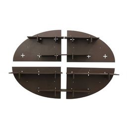 random Set of 4 Oval Shaped Modular Shelves image 1