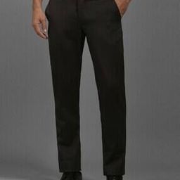 Men Flat-Front Slim Fit Trousers-image-67