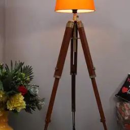 Classic Wooden Tripod  Standing Light-45