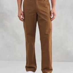 fabindia Men Relaxed Fit Flat-Front Trousers-picture-48
