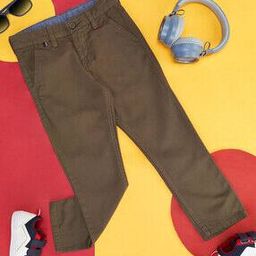 Boys Cotton Mid Rise Trousers-10