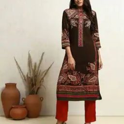 Women Floral Print Straight Kurta-image-56