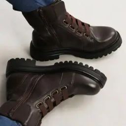 women Ankle-Length Boots with Zip Fastening-image-70