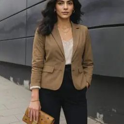 Women Single-Breasted Blazer-image-48