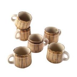 Set of 6 Ceramic Handpainted Tea/Coffee Mug-image-48