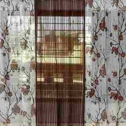 Pack of 3 Sheer Polyester Grommet Curtains-12