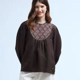 u.s. polo assn. Women Floral Embroidered Loose Fit Shirt-picture-29
