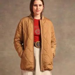 Women Quilted Regular Fit Jacket-image-47
