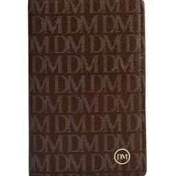 Men Typographic Print Card Holder with Logo Applique-29