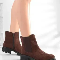 Women Ankle-Length Boots with Zip Closure-image-60