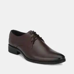 Panelled Lace-Up Derby Shoes-image-30