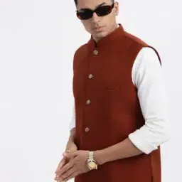 Men Slim Fit Nehru Jacket-picture-33