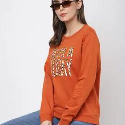 Placement Print Round-Neck Sweatshirt-image-35