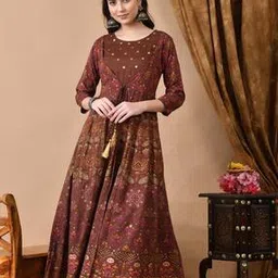 ftdiva Woman Embroidery Anarkali Kurta-picture-49