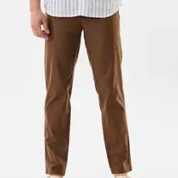 Men Textured Slim Fit Trousers-2