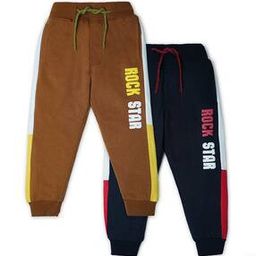 Boys Pack of 2 Joggers with Drawstring Waist-picture-1