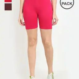 Women Pack of 3 Cycling Shorts-image-99