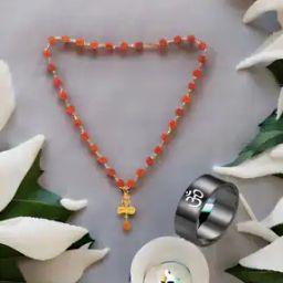 Men Gold-Plated Rudraksh Mahakal Pendant with Bracelet-2