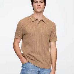 Men Regular Fit Knitted Polo Neck T-Shirt-image-66