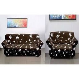 Set of 2 Floral Print Sofa Cover-21