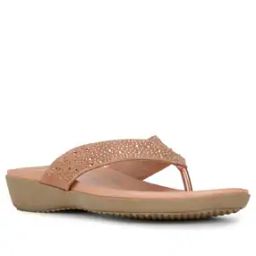 Women Embellished T-Strap Sandals-36