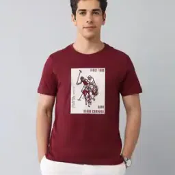 Men Heritage Graphic Print Slim Fit Crew-Neck T-Shirt-image-27