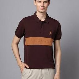 Men Logo Embroidered Slim Fit Polo T-Shirt-image-48