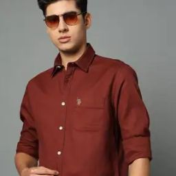 Men Waffle Dobby Regular Fit Shirt with Patch Pocket-image-17