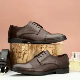 Men Lace-Fastening Derby with Round Toes-image-85