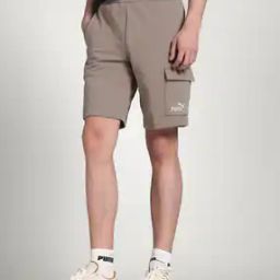 Men No. 1 Logo Print 10" Regular Fit Cargo Shorts-image-18
