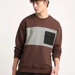 Men Colourblock Relaxed Fit Sweatshirt-picture-20