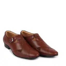 Round-Toe Slip-on Sandals-18