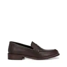 carlo romano Almond-Toe Slip-On Mocassins-picture-6
