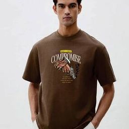 Men Typographic Print Crew-Neck T-Shirt-picture-51