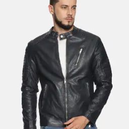 Bikers Jacket with Zip Pockets-picture-35