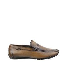 Solid Leather Round-Toe Loafers-image-54