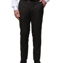 Flat-Front Trousers with Insert Pockets-image-57