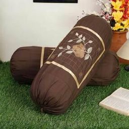 Pack of 2 Embroidered Bolster Covers-picture-38