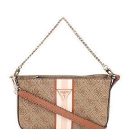 Women Logo Print Shoulder Bag with Detachable Strap-52
